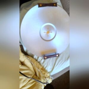 2 MID CENTURY MODERN TEAK AND ALUMINUM TRAYS